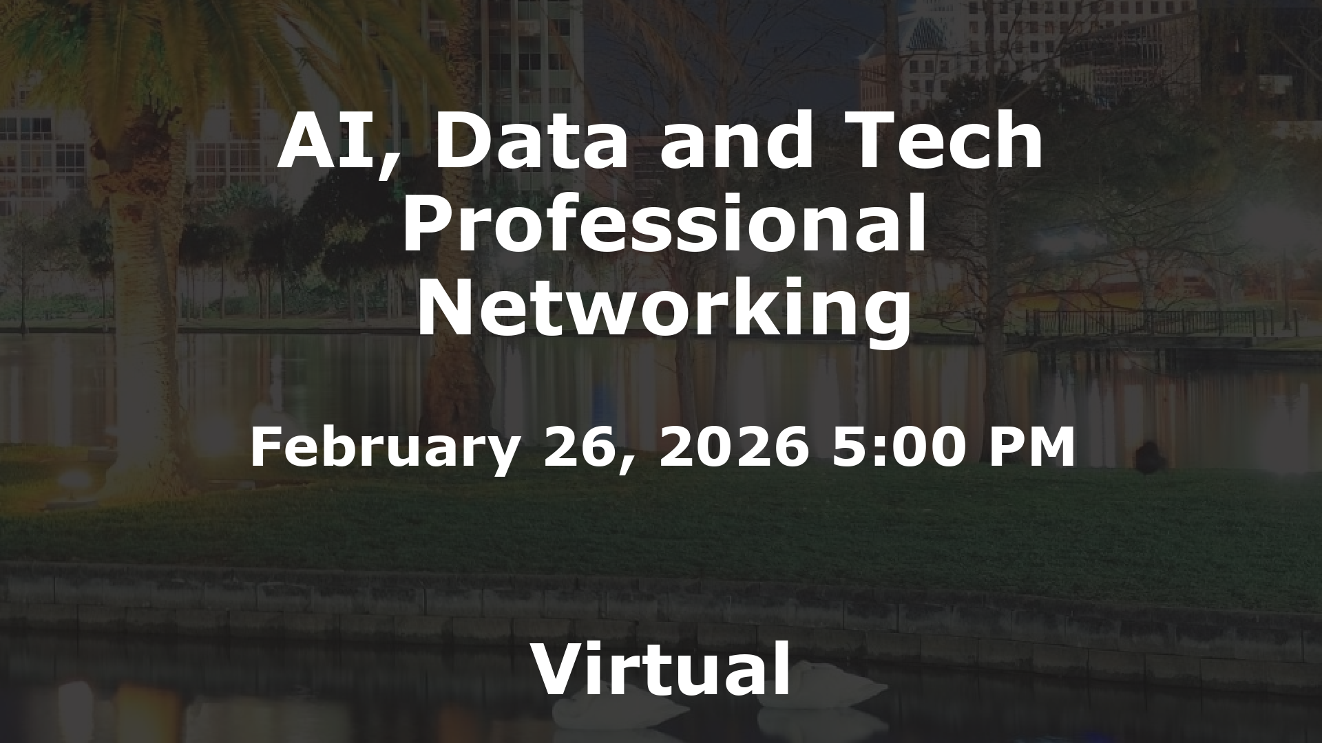 AI, Data and Tech Professional Networking event image